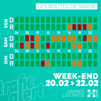 Les routes de Savoie ce week-end